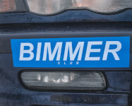 Samolepka BIMMER club malá 30x7,5cm
